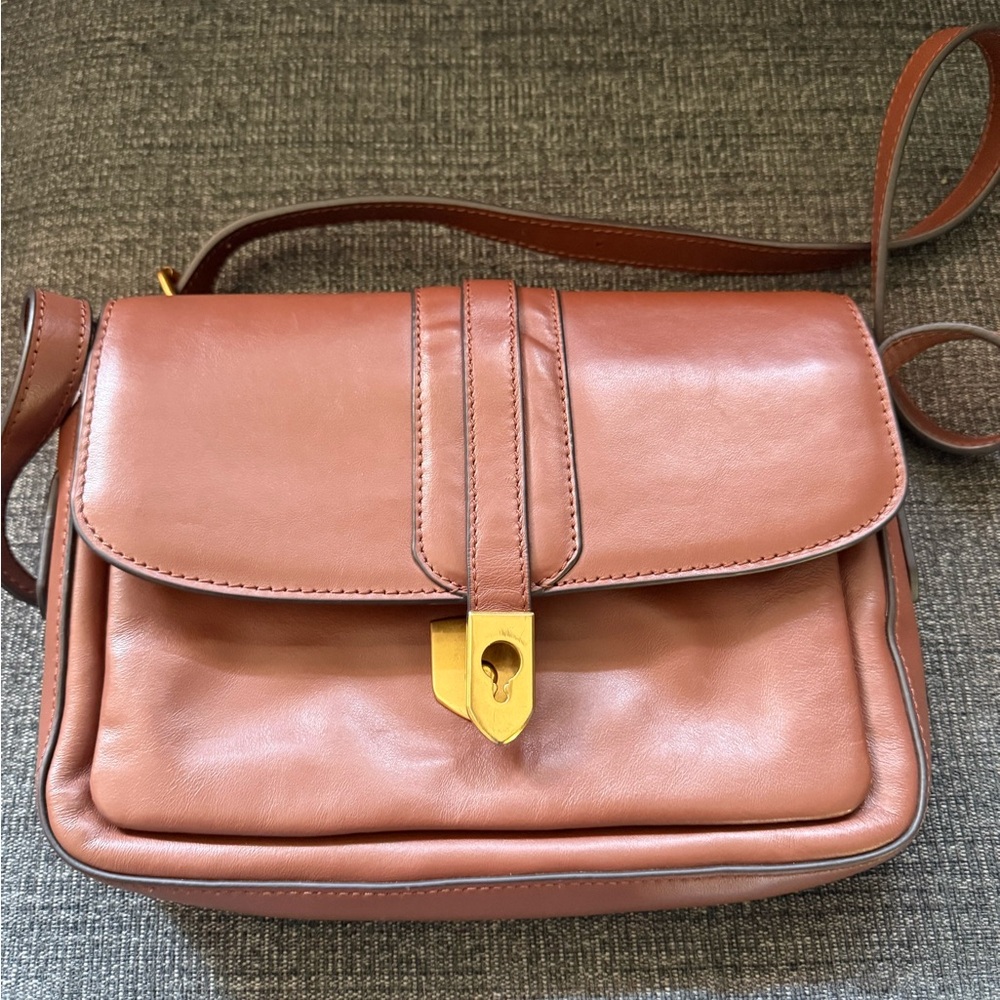 Brown Leather Shoulder Bag